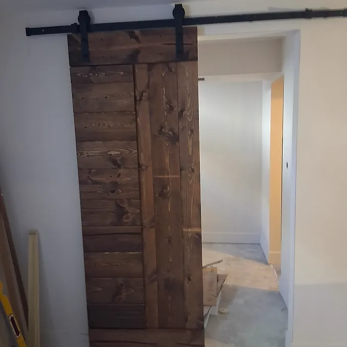 Rustic sliding barn door